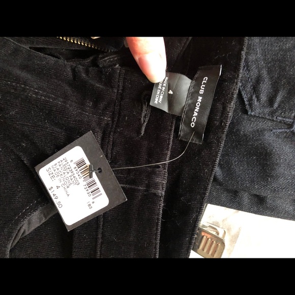 NWT Club Monaco Alessia Corduroy Pants: Size 4 - Picture 7 of 8